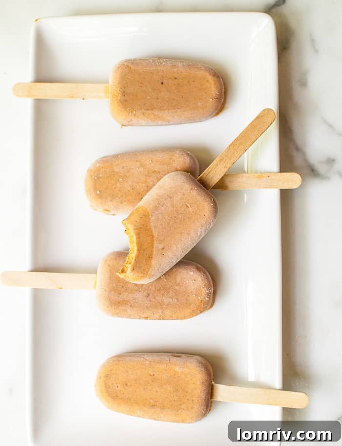 Pumpkin Pie Popsicles