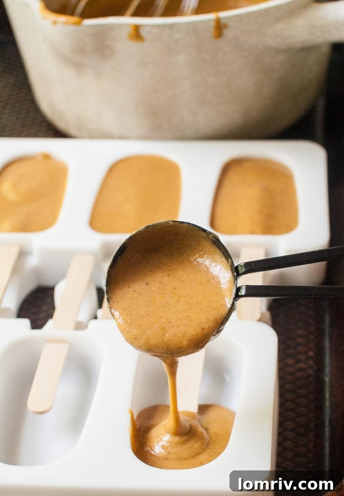 Pumpkin Pie Popsicles
