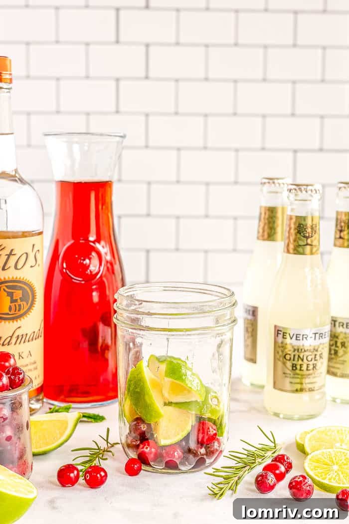 Cranberry Moscow Mules