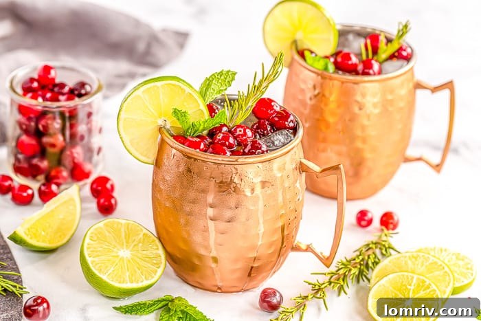 Cranberry Moscow Mules
