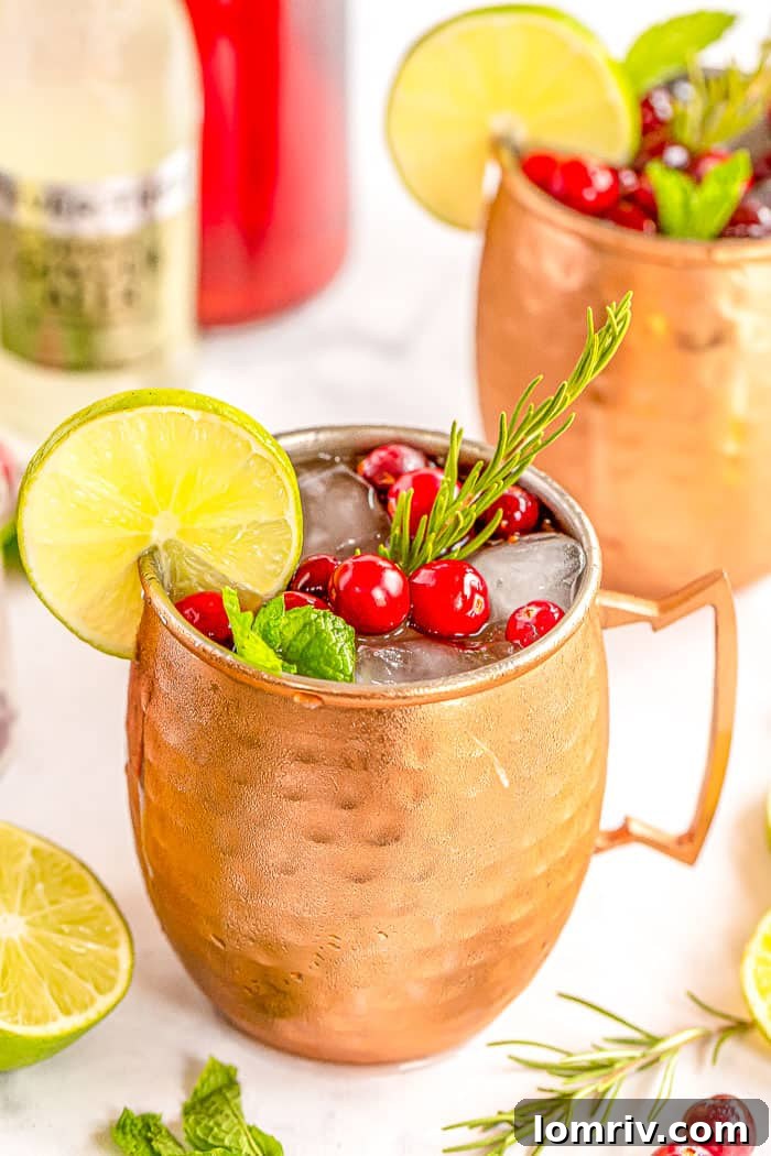 Cranberry Moscow Mules