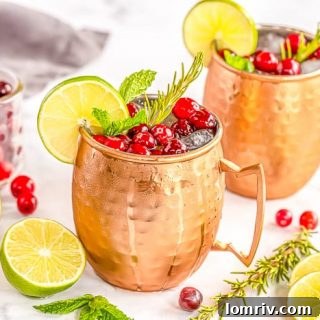 Cranberry Moscow Mules