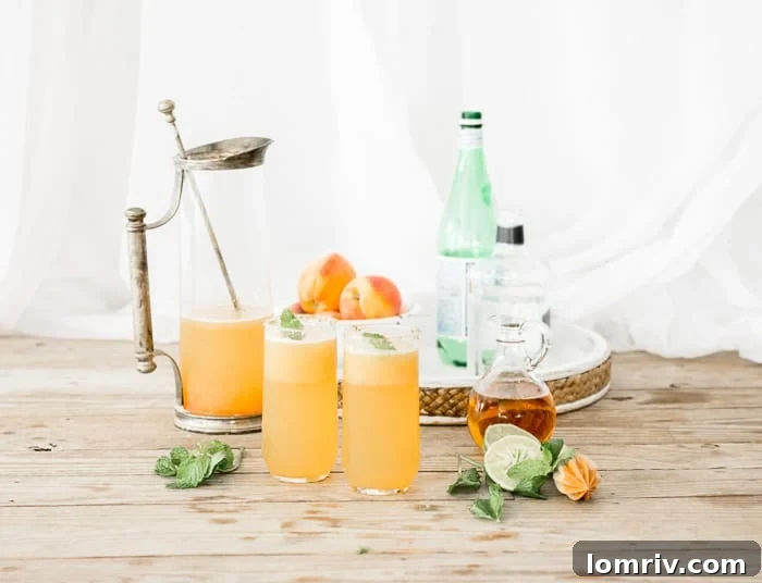 Peach Paloma Cocktail Ready to Serve