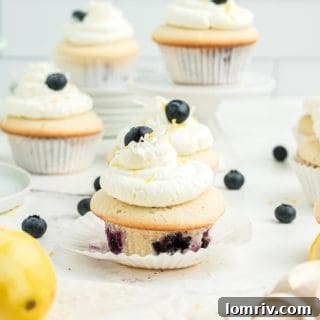 Coconut Blueberry Cupcakes