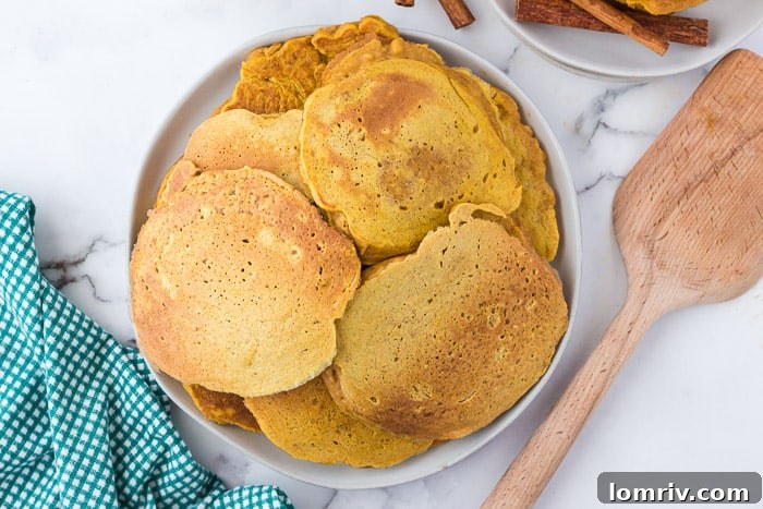 Stack of Pumpkin Pancakes