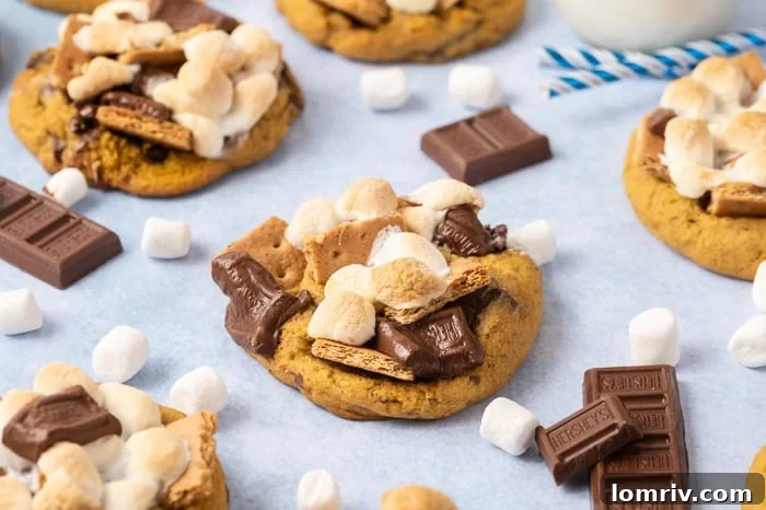 Pumkpin Smores Cookies