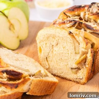Apple Cheddar Twist Bread