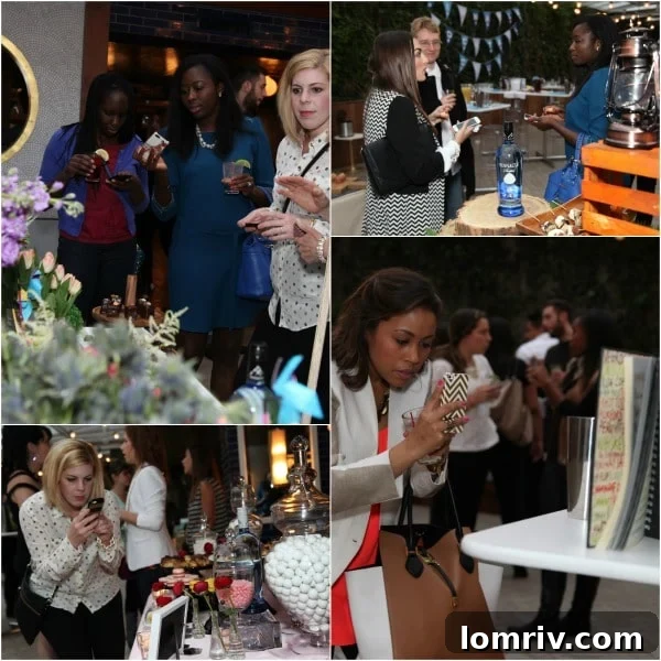 Bloggers Collaborating at the Pinnacle Cocktail Event