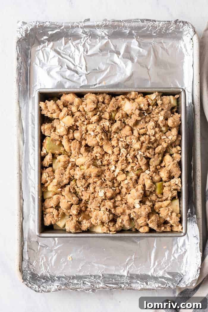 Freshly Baked Caramel Apple Crisp
