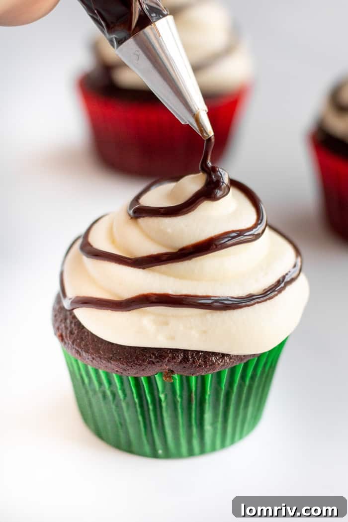 Adding Mini M&M's to Decorate Cupcakes