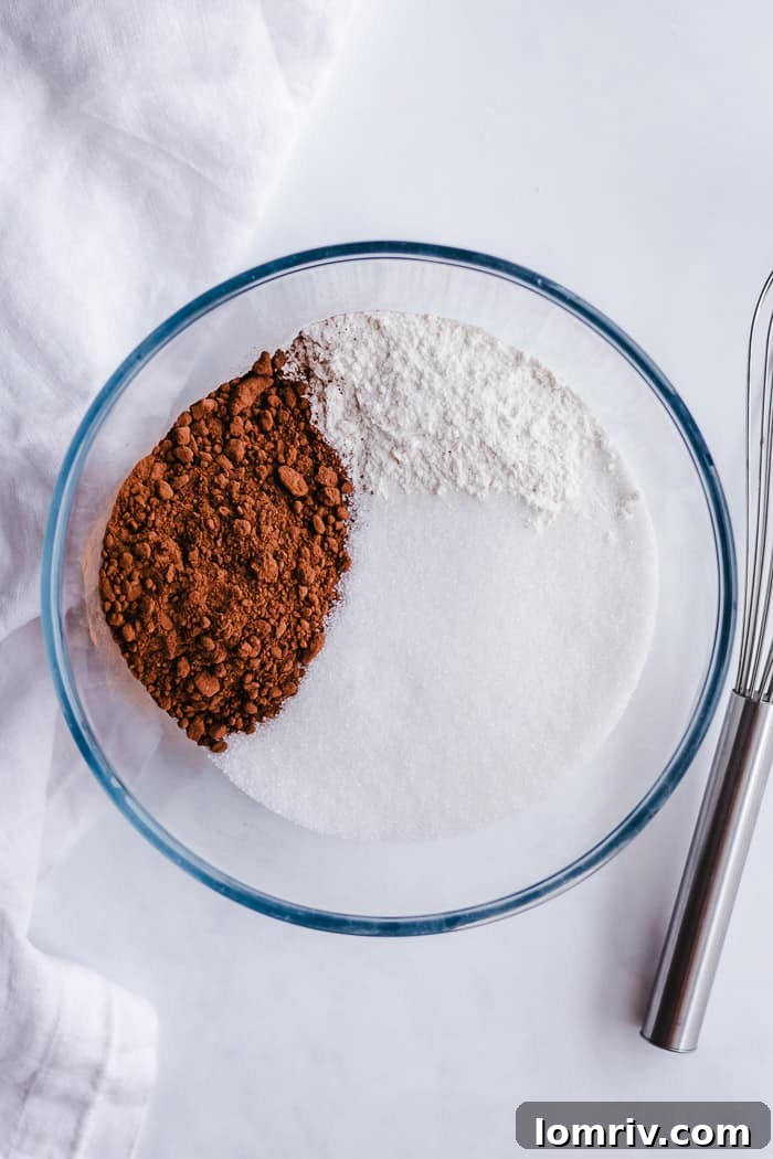Dry Ingredients for Chocolate Cupcakes