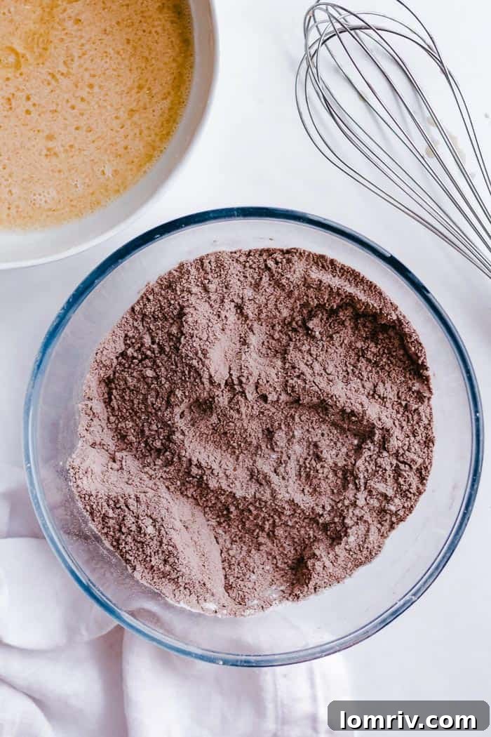 Wet Ingredients for Chocolate Cupcakes