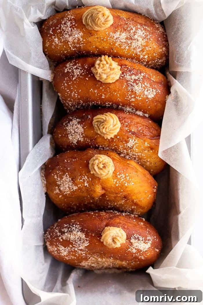 Served warm Pumpkin Spice Bomboloni
