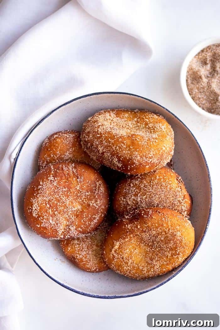 Pumpkin Spice Bomboloni ready for filling