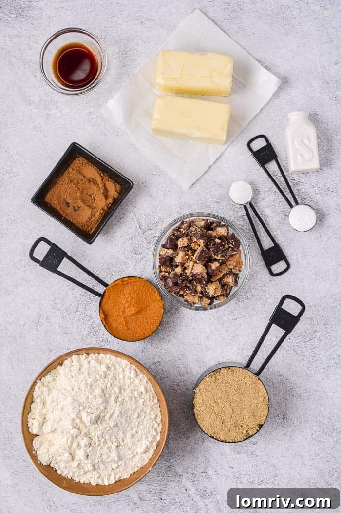 Dry ingredients for Pumpkin Peanut Butter Chocolate Cookies being combined in a large mixing bowl with a whisk.