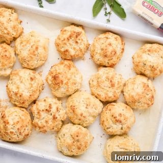Cheddar Cheese Biscuits with Thyme and Sage Butter