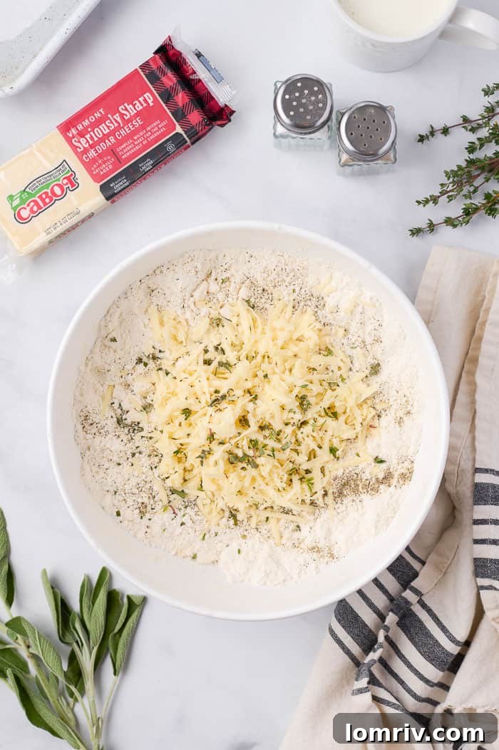 Soft Dough for Homemade Cheddar Biscuits