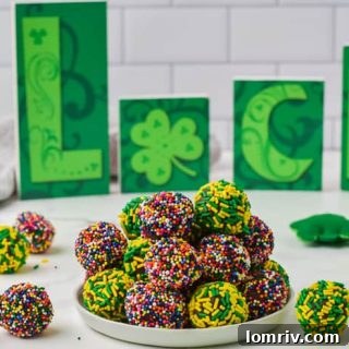 Irish Cream Chocolate Truffles Recipe Card Image