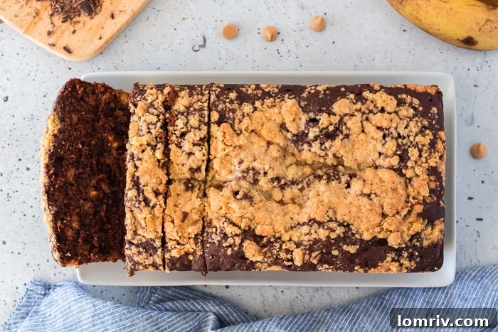 Chocolate Peanut Butter Banana Bread