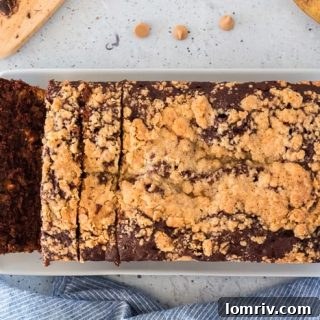 Chocolate Peanut Butter Banana Bread