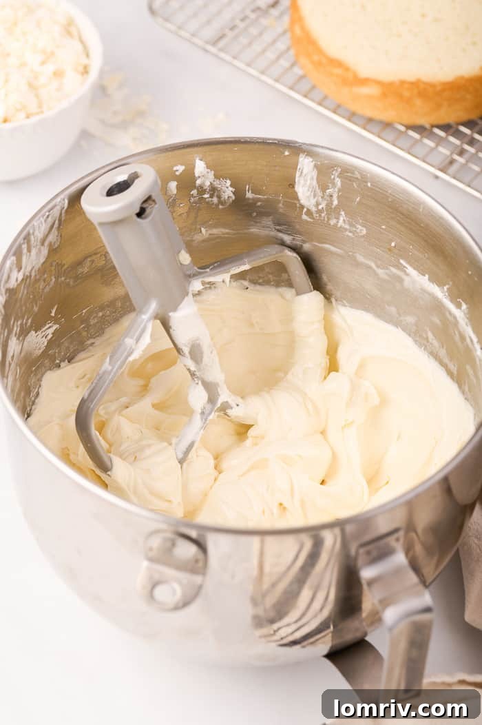 Butter Being Incorporated into Swiss Meringue