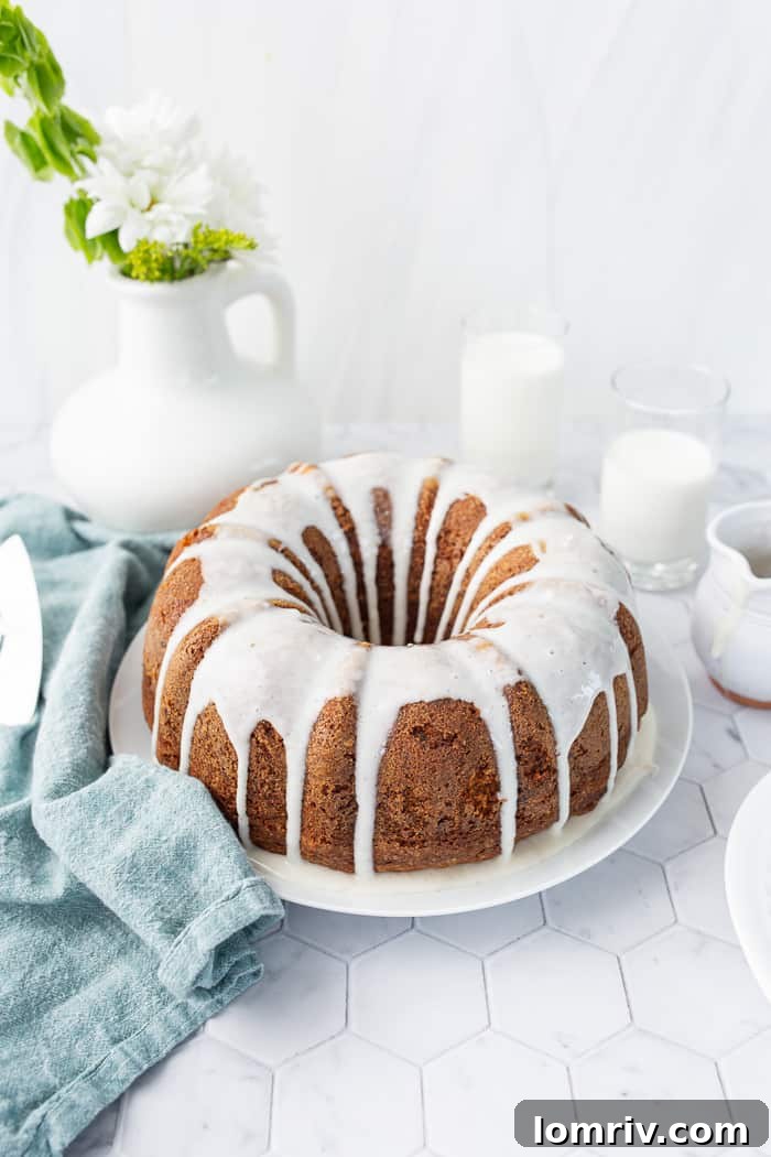 Moist and Delicious Carrot Bundt Cake with Glaze