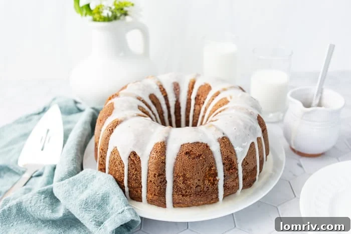 Elegant Carrot Bundt Cake for Spring
