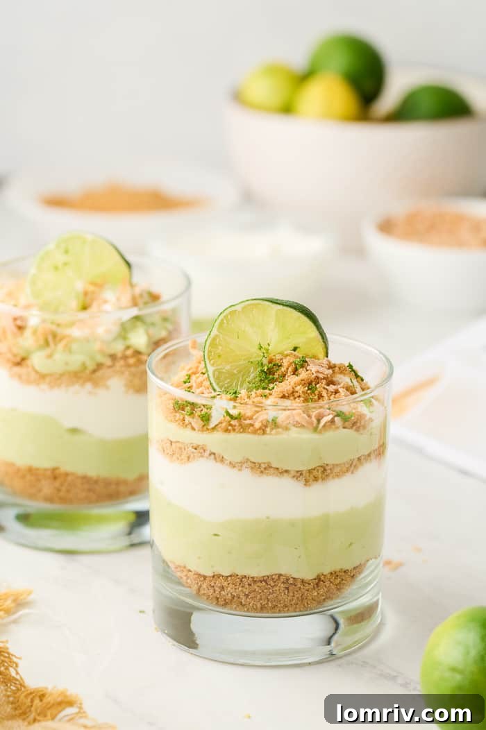 Key Lime Parfait with Coconut