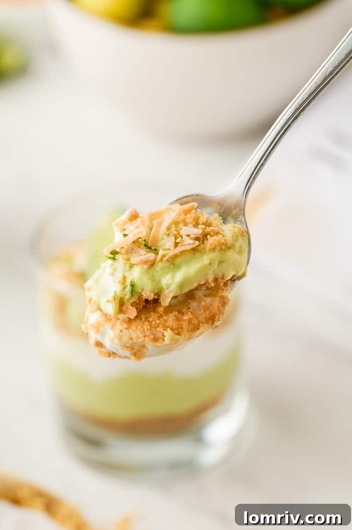 Key Lime Parfait with Coconut