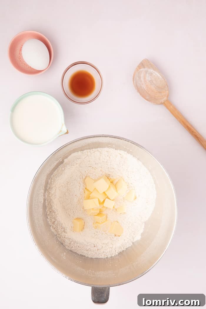 The dough for Cinnamon Swirl Bread being mixed in a stand mixer.