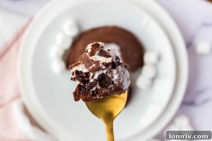 Marshmallow Lava Cake Ready to Be Served