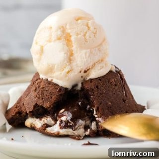 Marshmallow Lava Cake