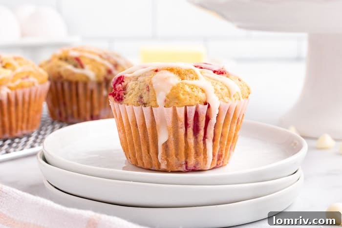 Raspberry White Chocolate Muffins