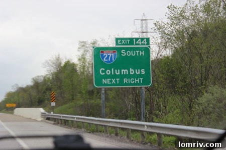 Long stretches of road in Ohio