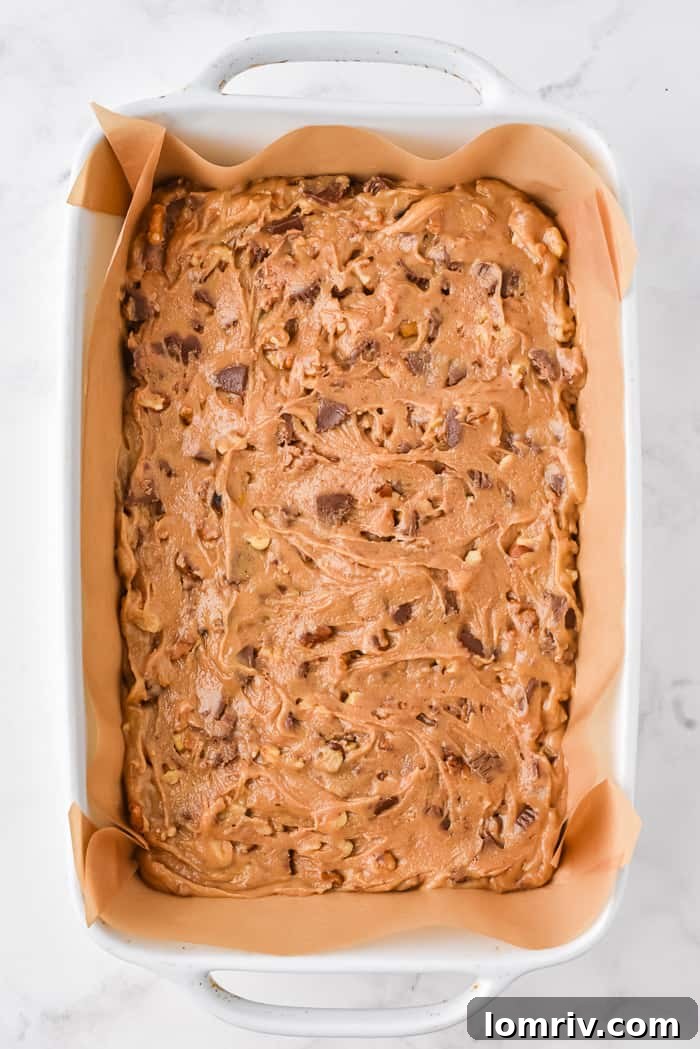 Blondies Baking in Oven