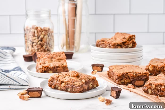 Brown Butter Peanut Butter Blondies