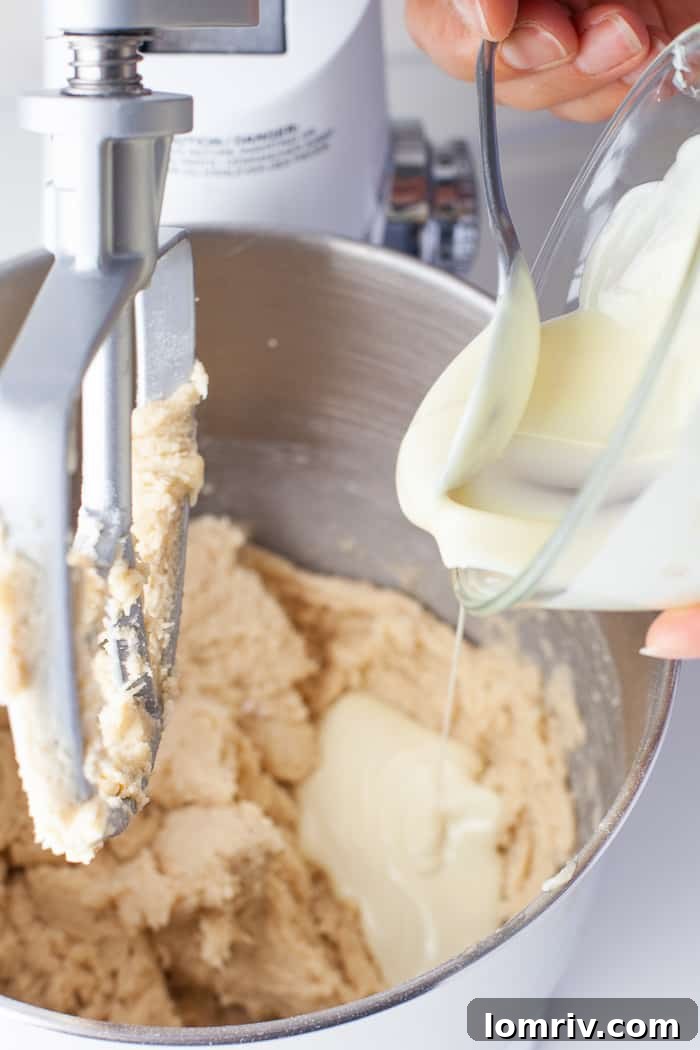 Adding melted white chocolate to blondie batter