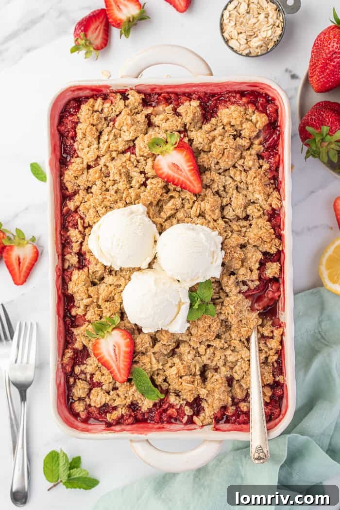 Strawberry Crumble