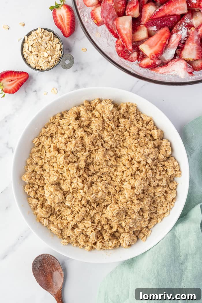 Strawberry Crumble