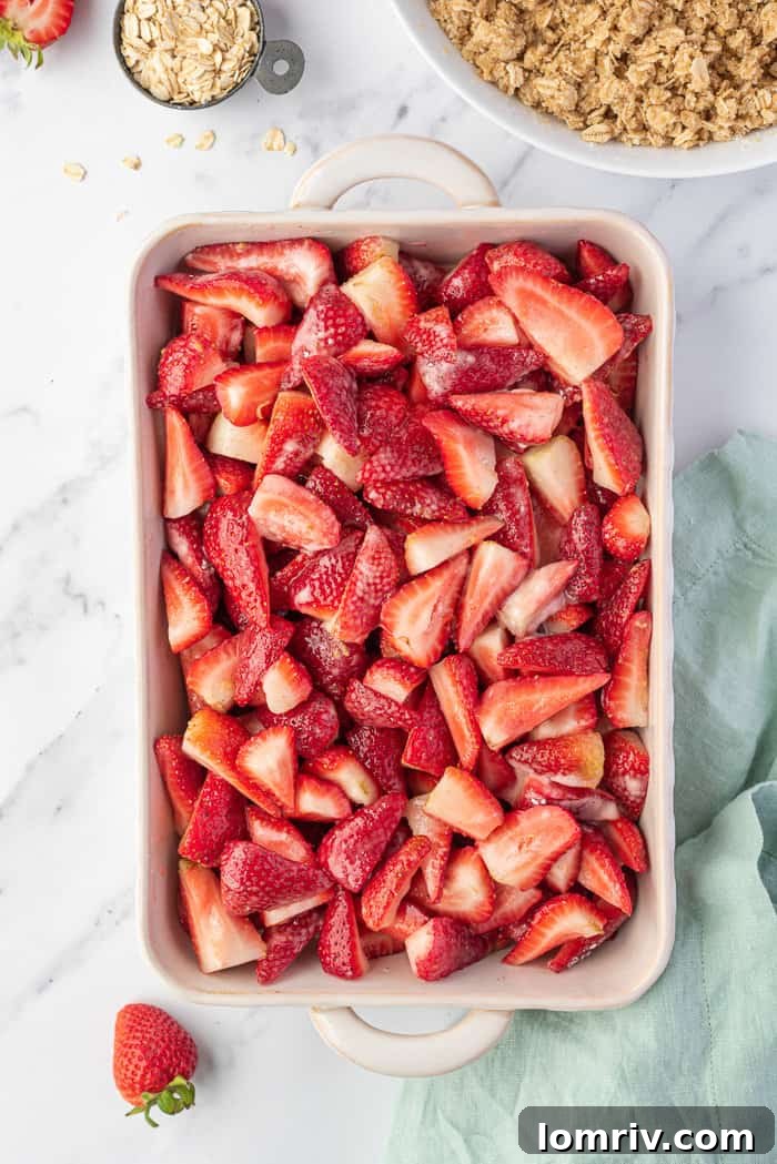 Strawberry Crumble