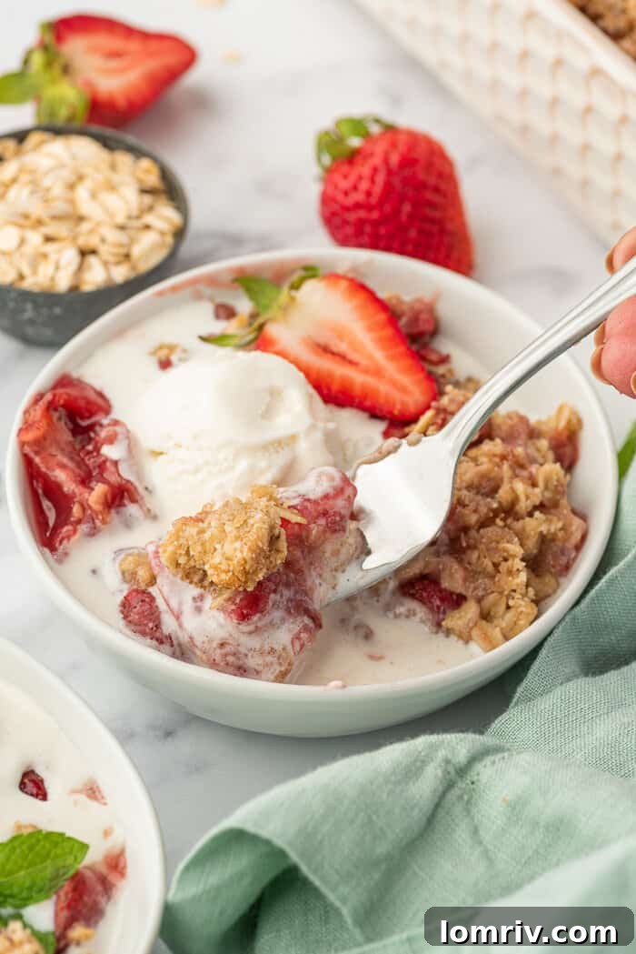 Strawberry Crumble