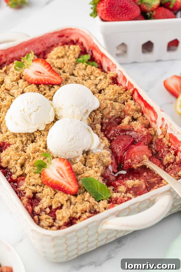 Strawberry Crumble