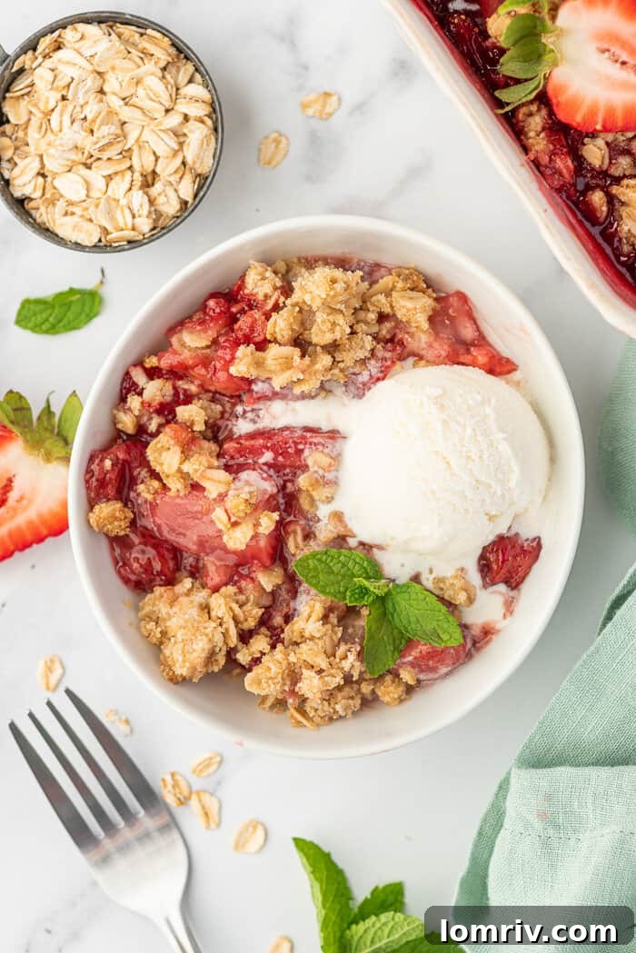 Strawberry Crumble