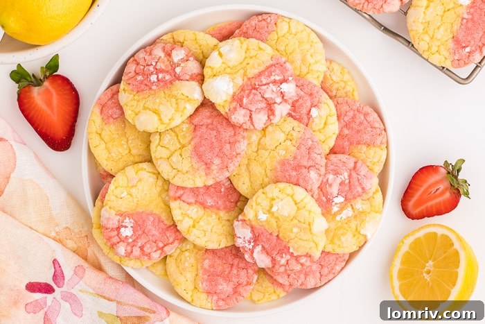 Strawberry Lemonade Cookies