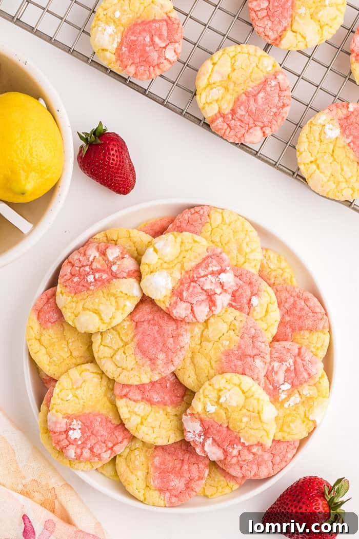 Strawberry Lemonade Cookies