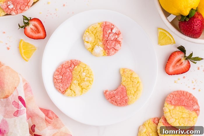Strawberry Lemonade Cookies