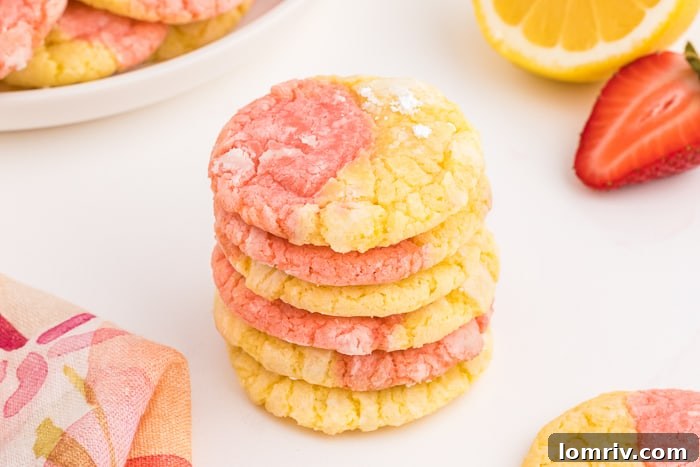 Strawberry Lemonade Cookies