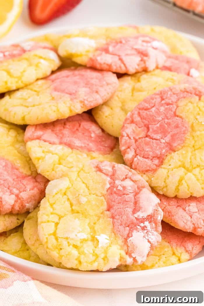 Strawberry Lemonade Cookies