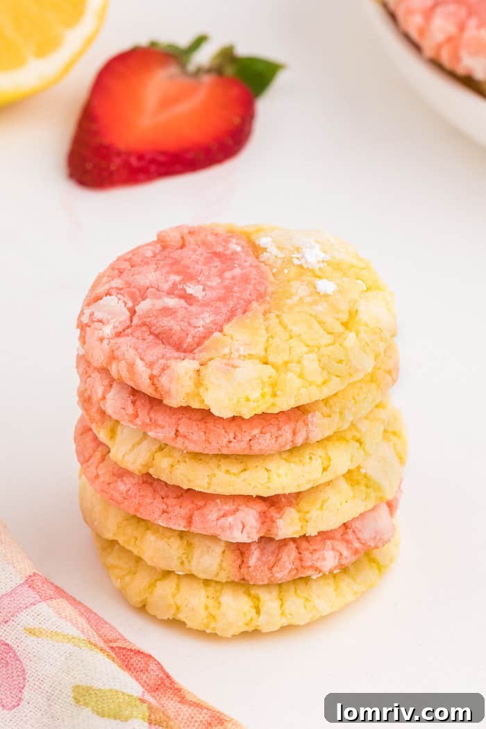 Strawberry Lemonade Cookies