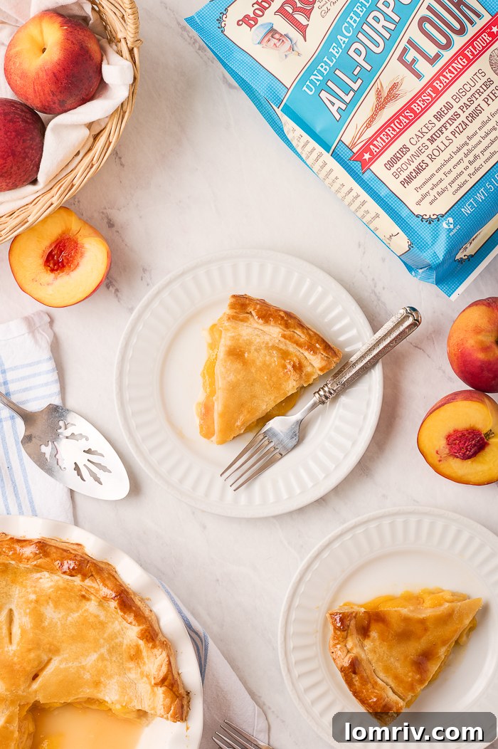 Bowl filled with perfectly sliced fresh peaches, ready for pie filling